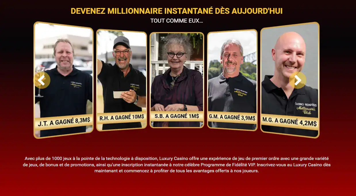 Bonus banner luxury casino.